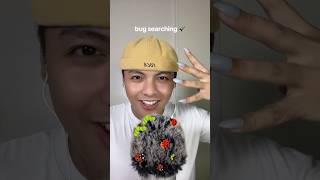 bug searching 🔦 w/ fake nails on #asmr #bug #asmrvideo #sleep #shorts
