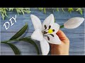 🌸DIY Lily Flower🌸Chenille Wire Flower (Pipe Cleaner Stems)
