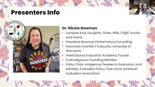 Famous Talking Data Equity with Dr. Nicole Bowman (Lunaape/Mohican) and Larry K. Bremner, (Métis) CE FCES Profile