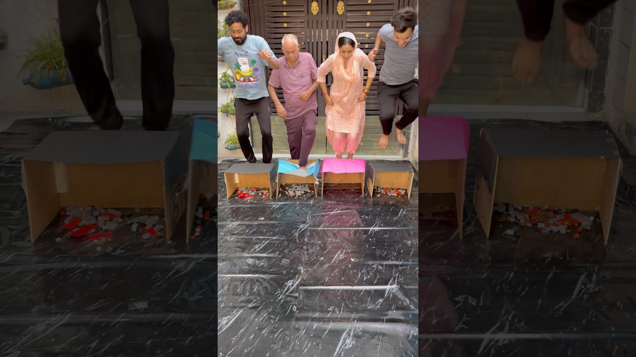 Jump To Blind Box Challenge! It’s Too Hard , Who Is The Best Luck? 