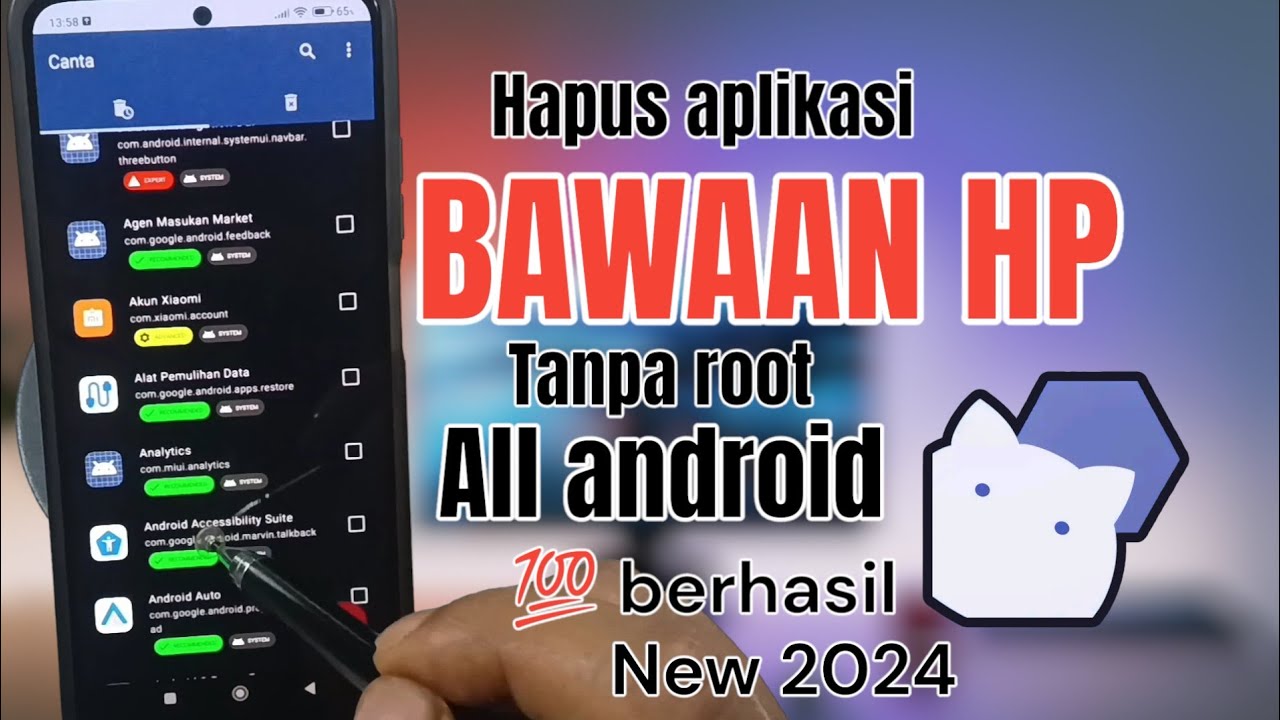 Cara Hapus Aplikasi Sistem Tanpa Root Tanpa Leptop_Terbaru 2024 - YouTube