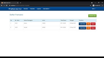 Membuat Aplikasi Jasa Cuci - PHP