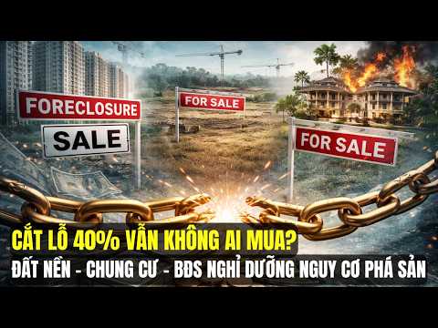 Chung Cư, Đất Nền Và BĐS Nghỉ Dưỡng Cắt Lỗ 40% Không Ai Mua, Đòn Bẩy Tài Chính Gãy Gánh