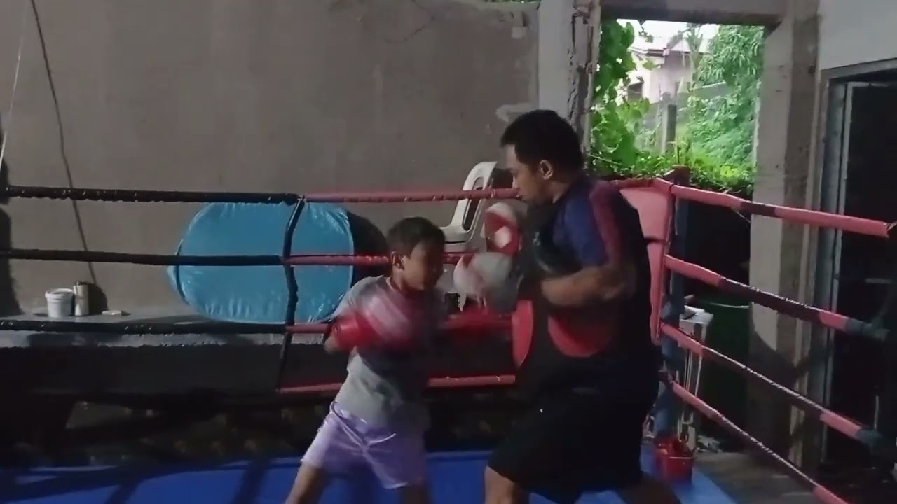 Father and Son Boxing training 🥊