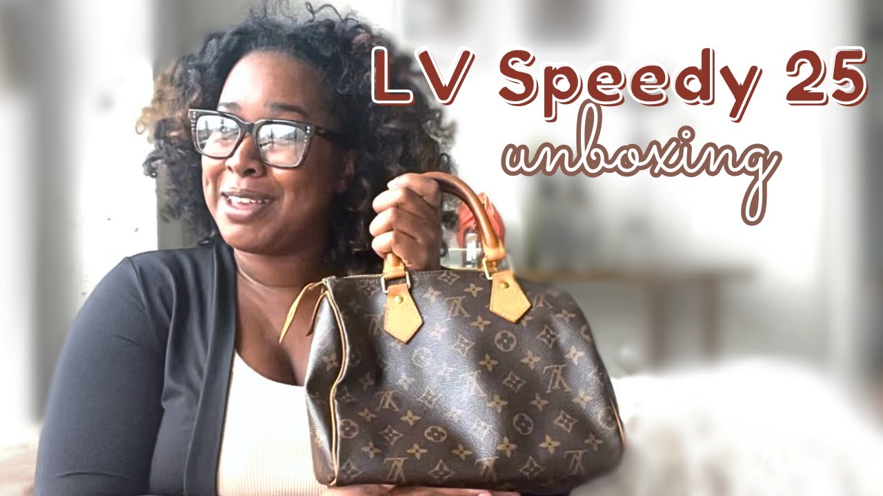 LOUIS VUITTON SPEEDY BANDOULIERE 25 UNBOXING