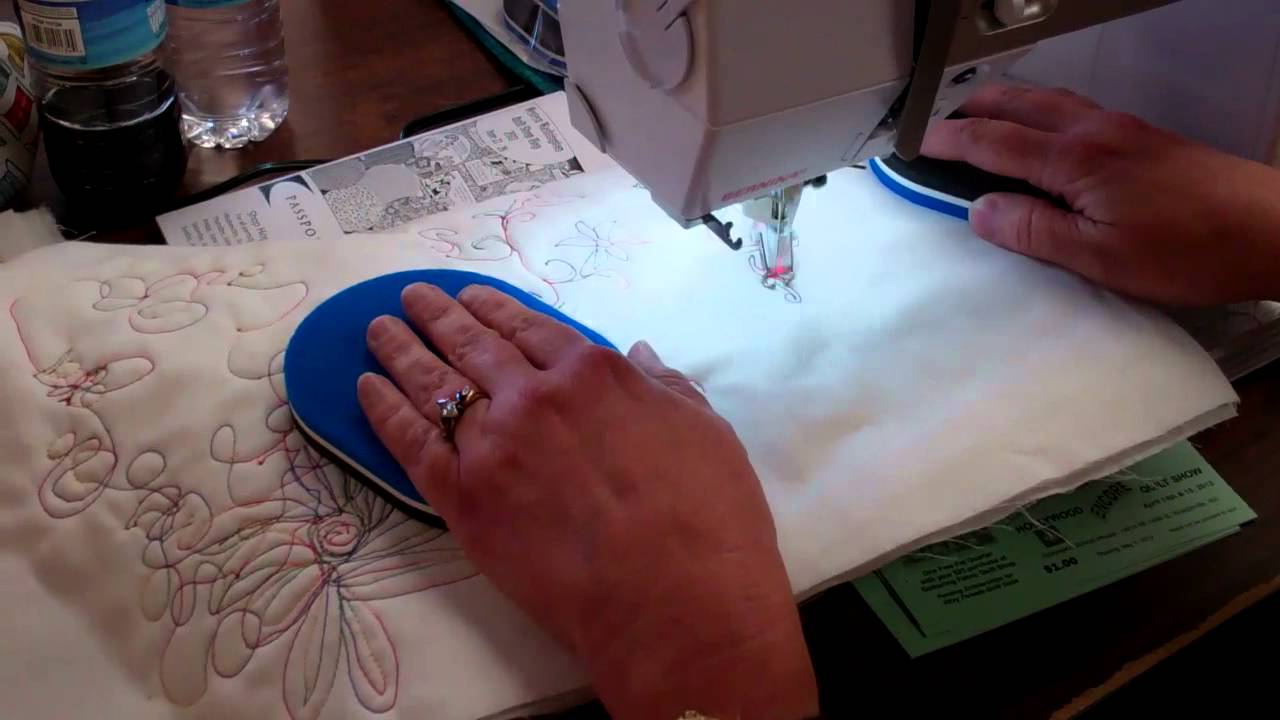Grip & Stitch™ Quilting Disks For Free Motion Quilting Demo YouTube