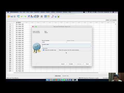 Transform Convert date into week format in SPSS | How to change date format #epidemiology