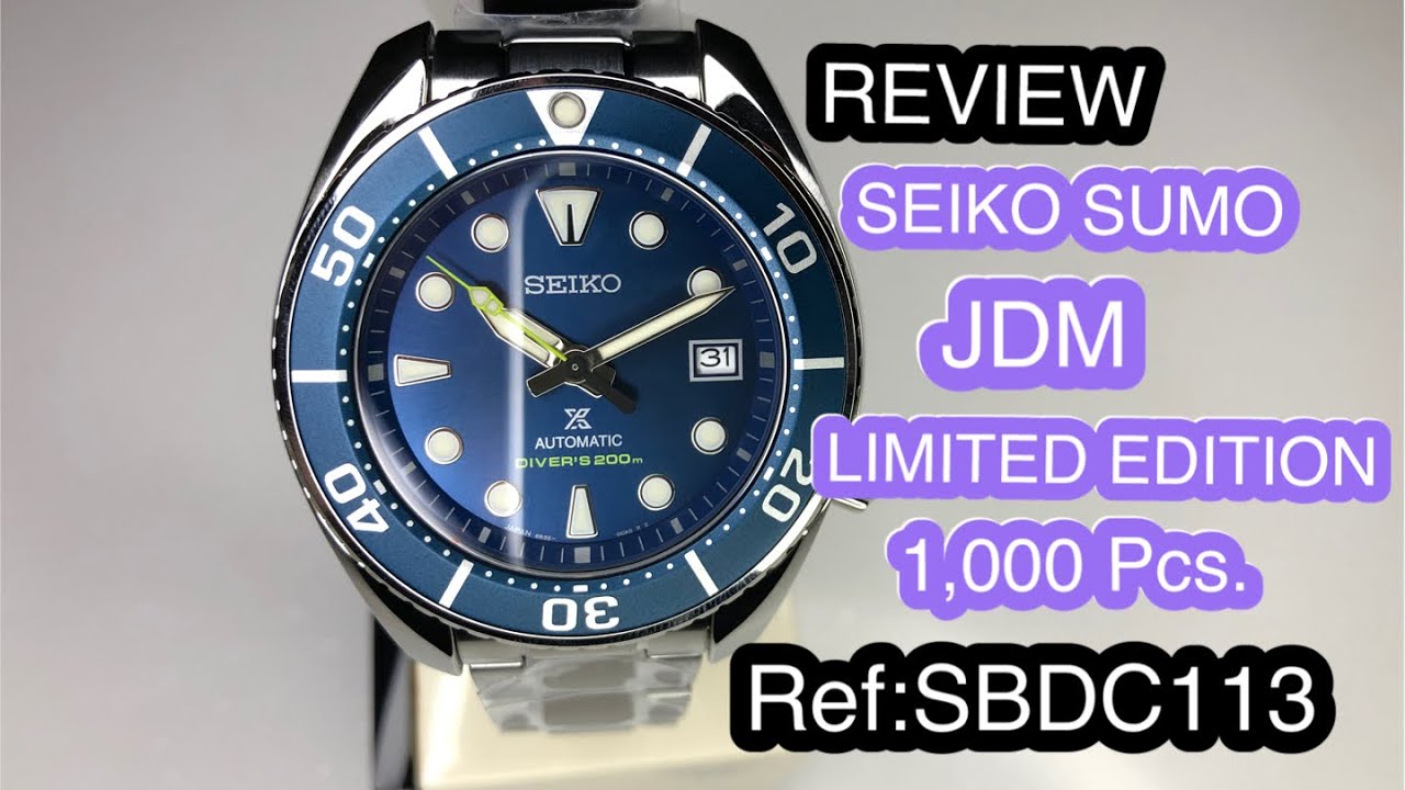 REVIEW SEIKO PROSPEX SUMO (JDM) LIMITED EDITION 2020 SBDC113 - YouTube