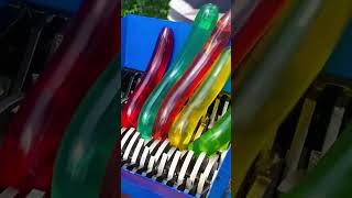 Compilation of Slime and Jelly Crushing with Shredder #satisfying #slime #crushing