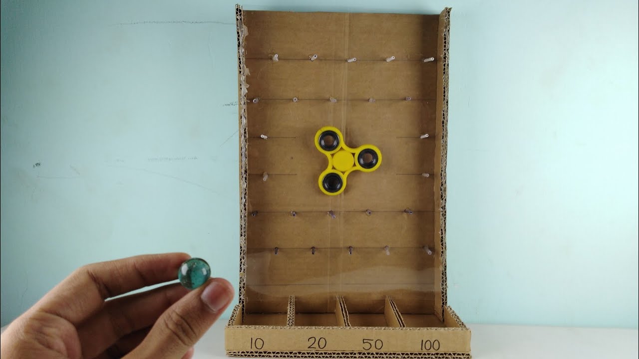 How to make marble game from cardboard. DIY YouTube