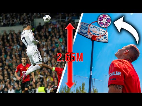 CRISTIANO RONALDO CHALLENGE! *IMPOSIBLE* – ¿Es Difícil Rematar tan Alto?