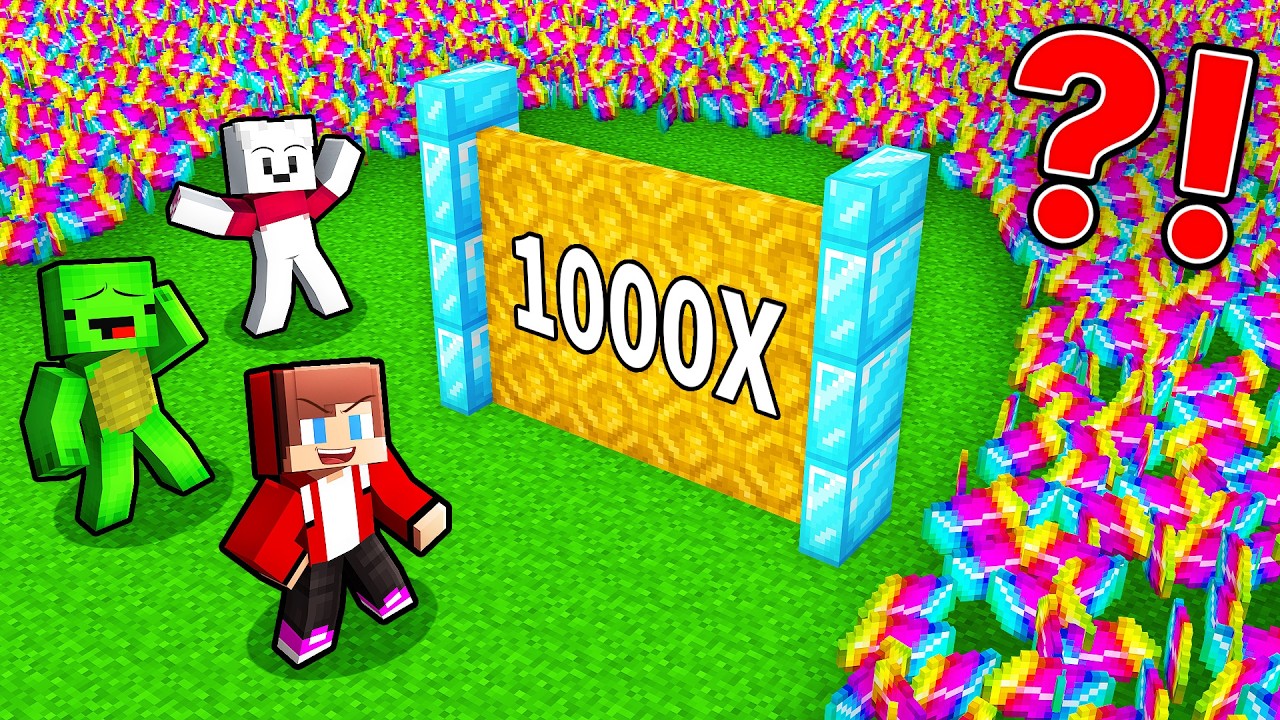 Mikey & JJ Built OP Multiplicator (Minecraft - Maizen)