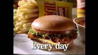 Wendys Super Value Menu 1998