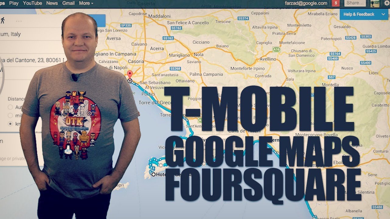 T-Mobile : Data illimitée en voyage, New Google Maps, Foursquare en temps réel,  freshnews 