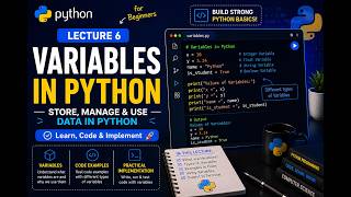 Lecture 6 | Python Variables & Practical Examples | Learn, Code & Implement | Skillify Python Course