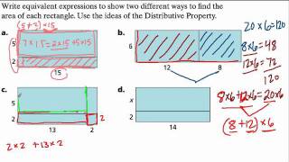 Visualizing the distributive property