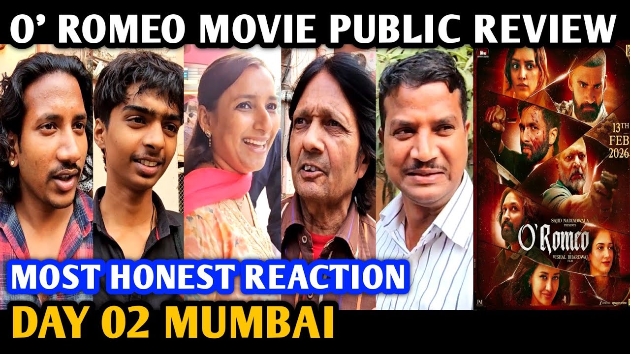 O Romeo Movie Public Review | Day 02 | Shahid Kapoor | Sajid Nadiadwala | Tripti Dimri | Tamannaah
