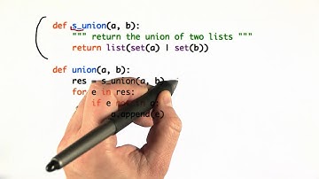 Set Union - Intro to Computer Science