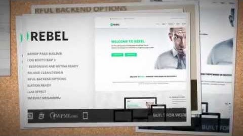 Rebel - WordPress Business Bootstrap Theme + Download