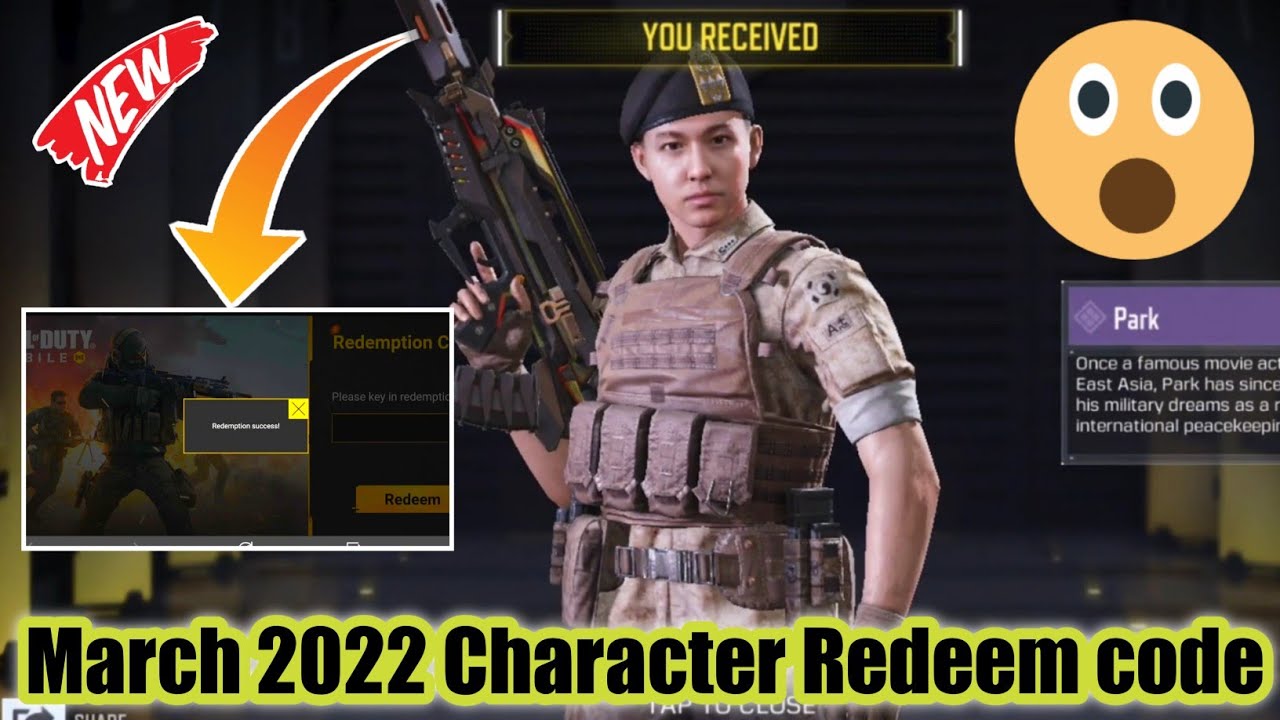 March 2022* Call Of Duty Mobile New Redeem Code