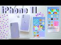 asmr | purple iphone 11 unboxing + ios 14 setup | aesthetic | 128gb | 2021 | StudyWithKiki