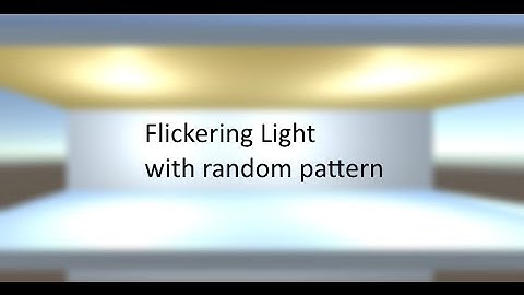 [Unity3D] How to make a flickering light (Script in the description) [HD]