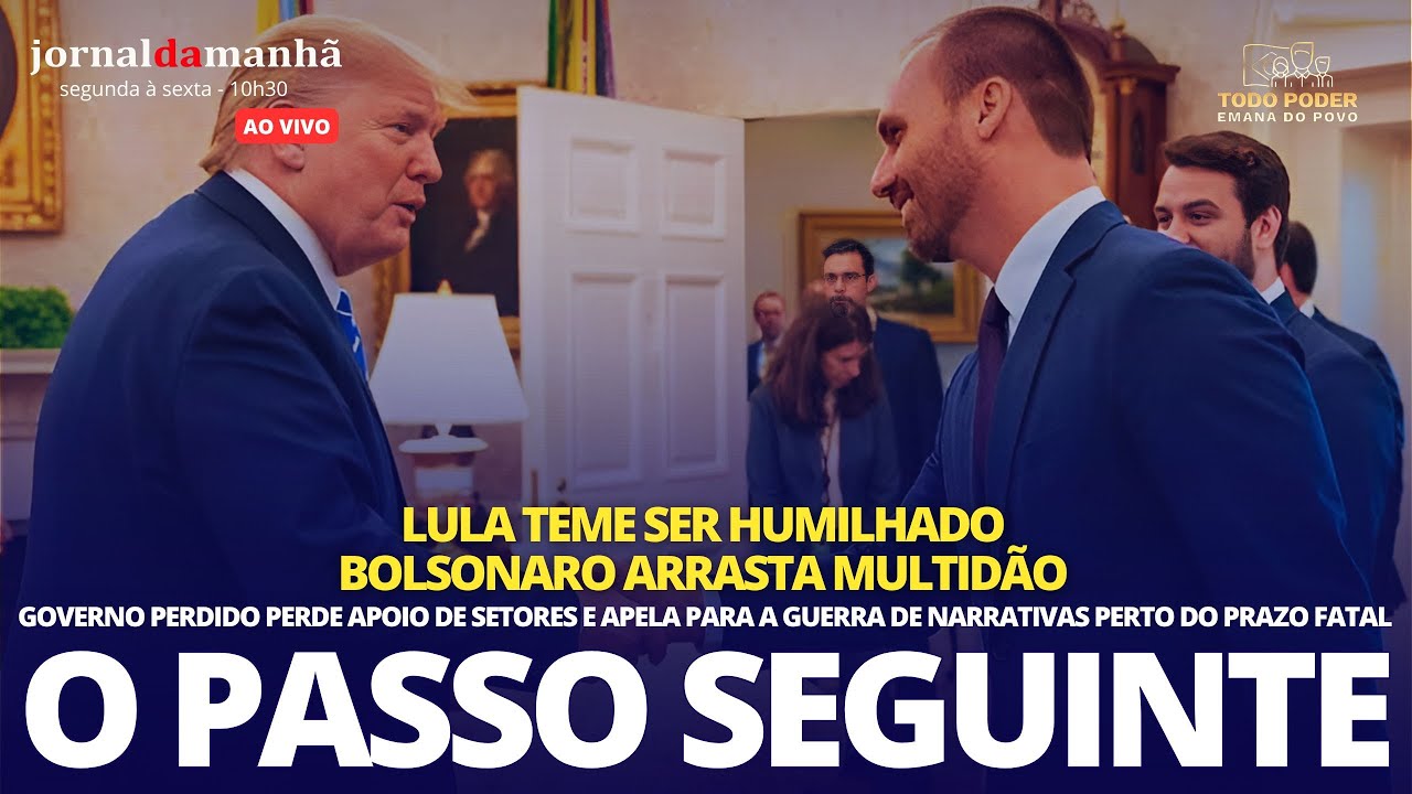 LULA TEME HUMILHAÇÃO - BOLSONARO ARRASTA MULTIDÃO - PRÓXIMOS PASSOS DEFINIDOS - 30/07/25
