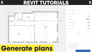 Generate room plan in Revit by PlanFinder