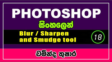 18 - Adobe Photoshop || Blur, Sharpen and Smudge tool || Sinhala || IT Plus