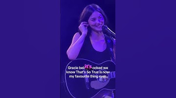 Thumbnail of Gracie Abrams was SHOCKED when the crowd knew her unreleased song!