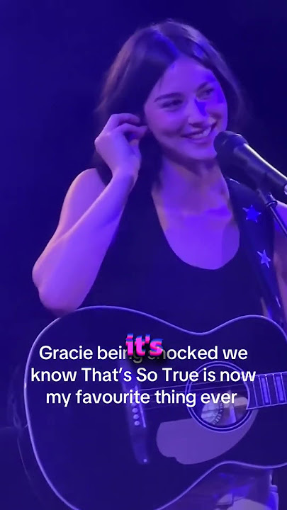Gracie Abrams was SHOCKED when the crowd knew her unreleased song!