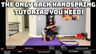 Back Handspring Tutorial (Very In-Depth)