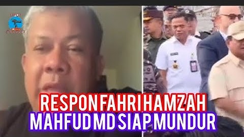 Respon Fahri Hamzah : Mahfud MD siap mundur dari jabatan Menkopolhukam