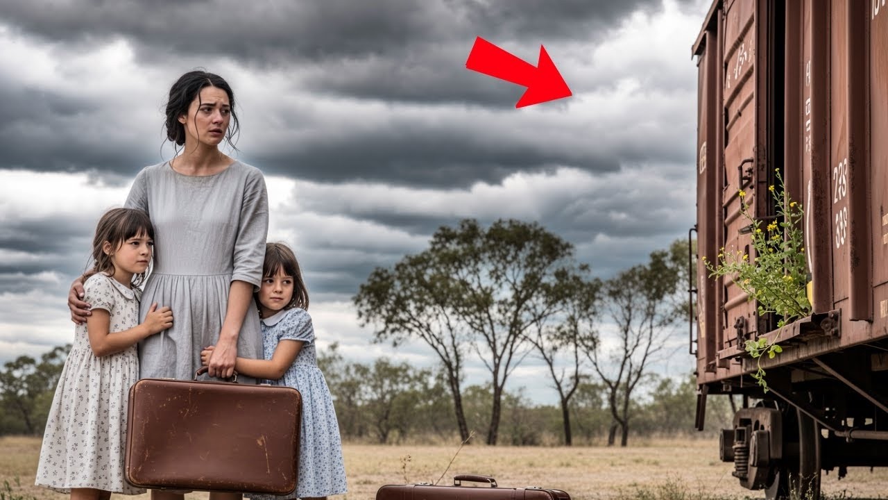 Pobre Madre Se Esconde En Un Vagón De Tren Abandonado Con Sus Hijas, Pero Algo Lo Cambiaría Todo