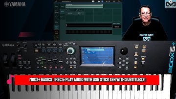 Yamaha MODX+ Basics | How to record and play audio from an usb stick (English with subtitles)