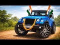 Modified Blue Mahindra Thar Gameplay 🚙 | Indian Cars Simulator 3D | Android Car Game