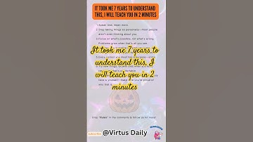 It took me 7 years to understand this, I will teach you in 2 minutes #mindsetminute #facts