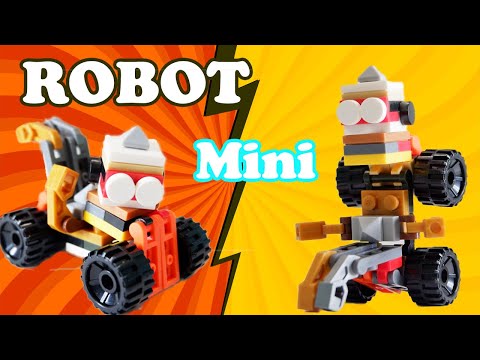 Cách xây dựng robot biến hình bằng gạch LEGO - LEGO Minecraft, Hoạt hình lego . Bé Nguyên TV