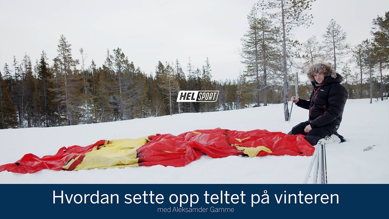 Hvordan sette opp telt på vinteren