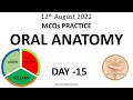 Daily dental mcqs  day 15  oral anatomy