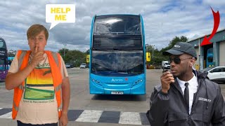 SNEAKING into the ARRIVA BUS DEPOT (I got caught)