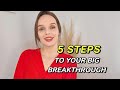  5 steps to your big breakthrough 