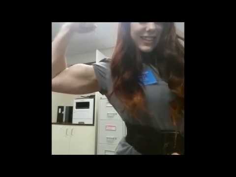 muscle girl transformation Mallory Flex Biceps | female muscle flex biceps