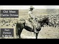 The Cattle Drives of the old west, myths and truths as told by Hollywood and historians