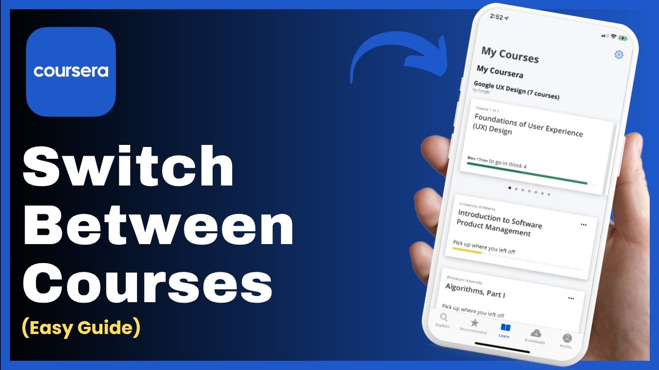 End Course Switch How to Switch Between Courses in Coursera - YouTube