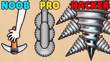 NOOB vs PRO vs HACKER in Auto Diggers New Gameplay