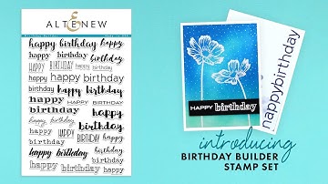 Altenew Stamps Intro - Birthday Builder