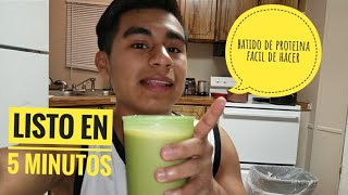 Como hacer un BATIDO de PROTEÍNA *super facil de hacer*| Gab Noriega