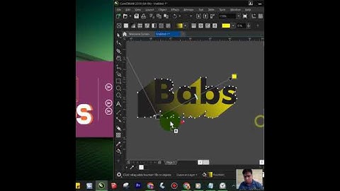 Block Shadow Tool (3D Shadow) CorelDRAW 2019 #Short | Babs Graphics