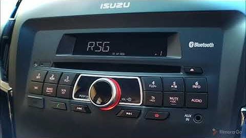 How to set the clock on the Magmus Isuzu radio